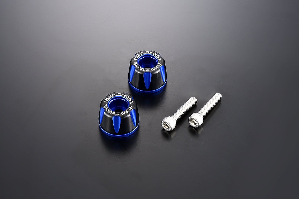 OVER Racing Bar Ends Type2 for M6 Black/Blue - image 1