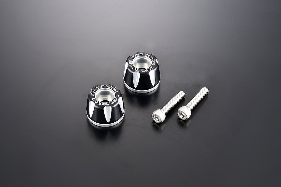 OVER Racing Bar Ends Type2 for M6 Black/Silver - image 1