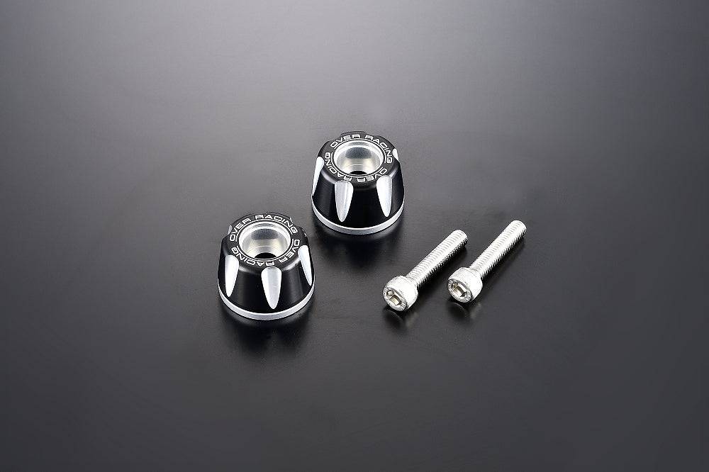 OVER Racing Bar Ends Type2 for M6 Black/Silver - image 1