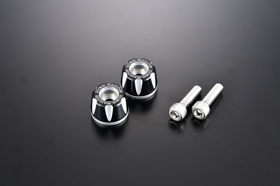 OVER Racing Bar Ends Type2 for M8 Black/Silver - image 1