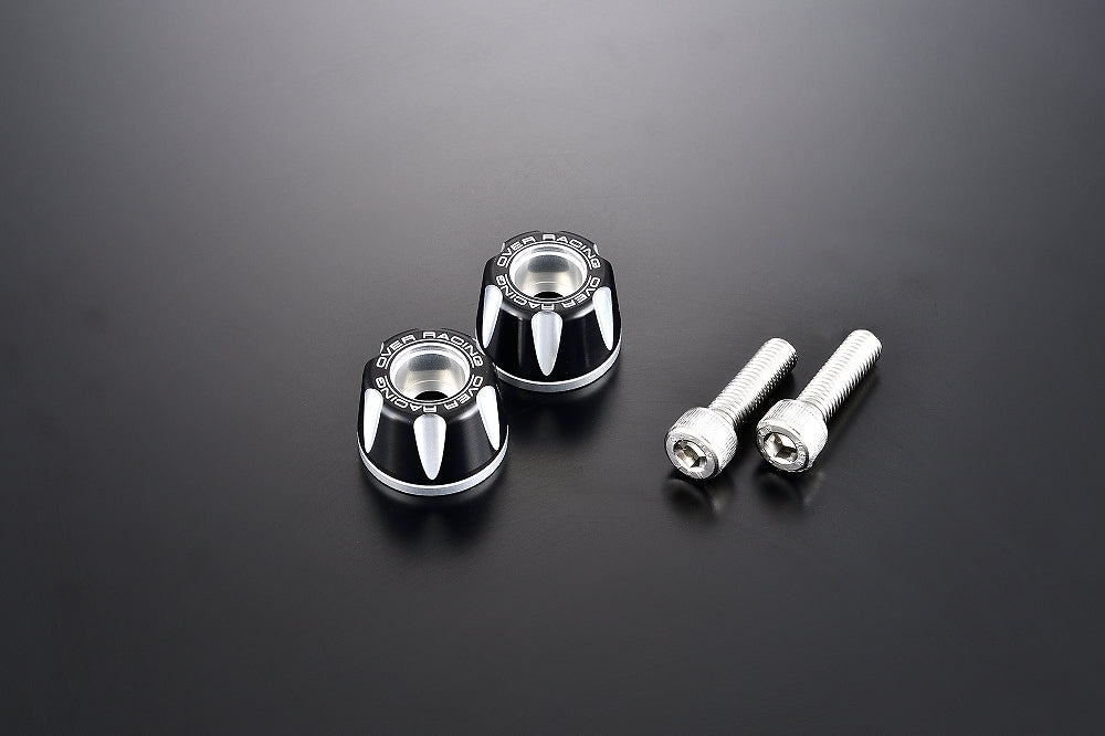 OVER Racing Bar Ends Type2 for M8 Black/Silver - image 1