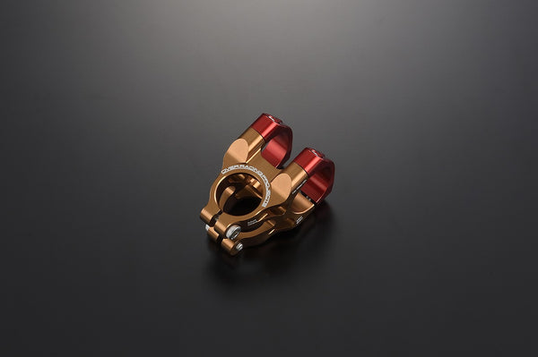 OVER Racing MTBTriple Clamp 35/35mm Brown/Red YPJ-MT Pro(20-22) - image 2