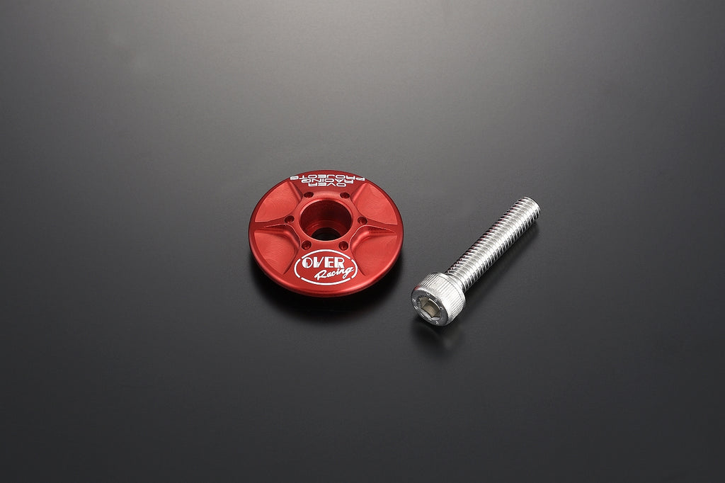 OVER Racing Stem Cap Red YPJ-MT Pro(20-22) - image 1