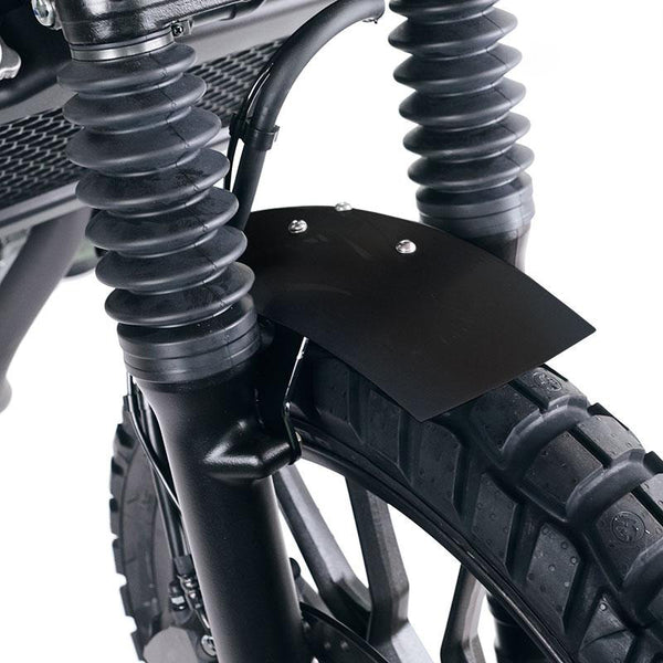 Unit Garage 4110_BL Matt Black low front fender in aluminum Honda CL with fork stabiliser