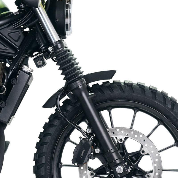 Unit Garage 4110_BL Matt Black low front fender in aluminum Honda CL with fork stabiliser