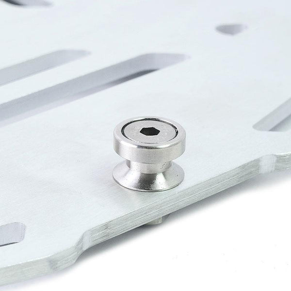 Unit Garage AL14_SI Atlas Silver top case plate for original BMW R1300GS ADV luggage rack 