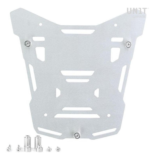 Unit Garage AL14_SI Atlas Silver top case plate for original BMW R1300GS ADV luggage rack 