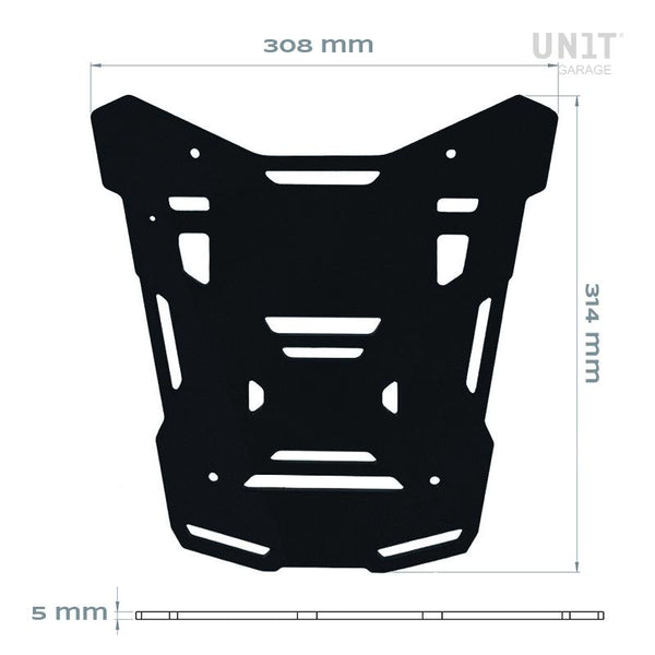 Unit Garage AL19_ Atlas top case plate for Kit BMW R120GS luggage rack code 1215