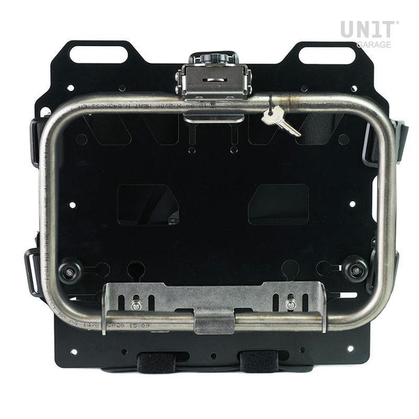 Unit Garage UG010+A15 Aluminum plate with front quick coupling in Hypalon and lock