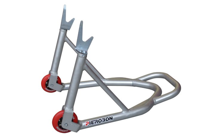 PIEROBON aluminum rear stand for Ducati Panigale V4 2025–2026, manufacturer catalog image