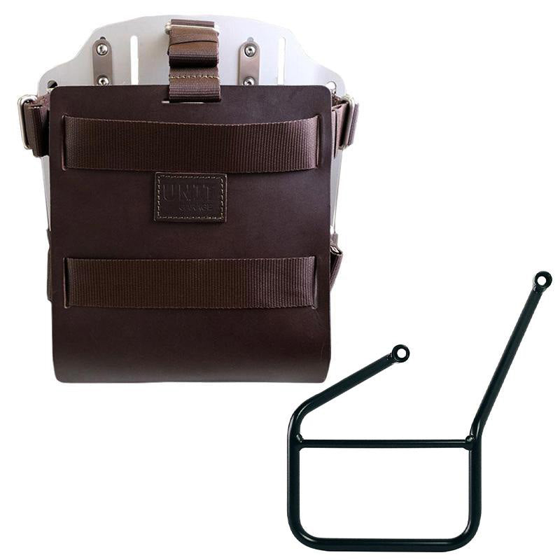 Unit Garage U085+U000+3007SX Carrying system in aluminum with adjustable leather front, Quick Release System and frame