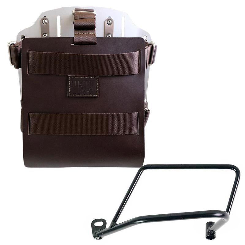 Unit Garage U085+U000+1021SX Carrying system in aluminum with adjustable leather front, Quick Release System and Left Subframe Kawasaki Z650RS - Z900RS