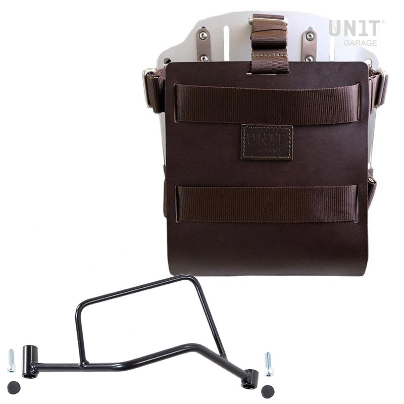 Unit Garage U085+U000+2101DX Carrying system in aluminum with adjustable leather front, Quick Release System and frame