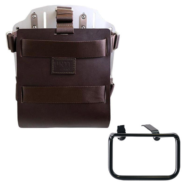 Unit Garage U085+U000+5001SX Carrying system in aluminum with adjustable leather front and Quick Release System + Left Frame BMW R12 G/S