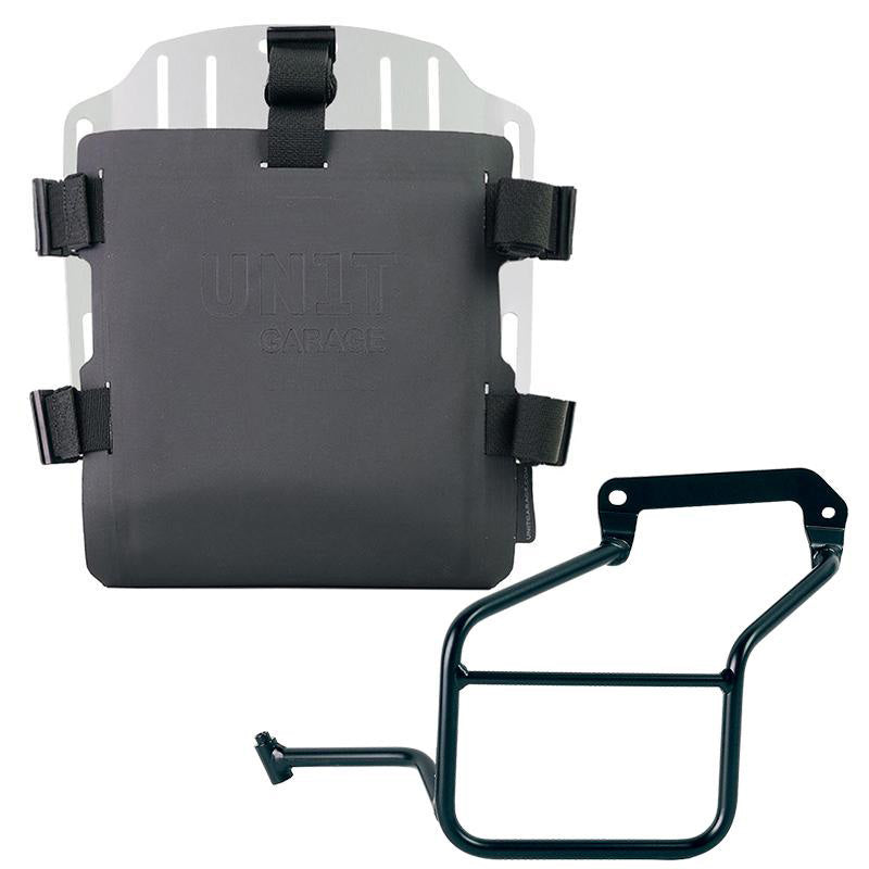 Unit Garage UG007+U000+3600SX_ Aluminum bag holder with adjustable front in Hypalon and Quick Release System + subframe