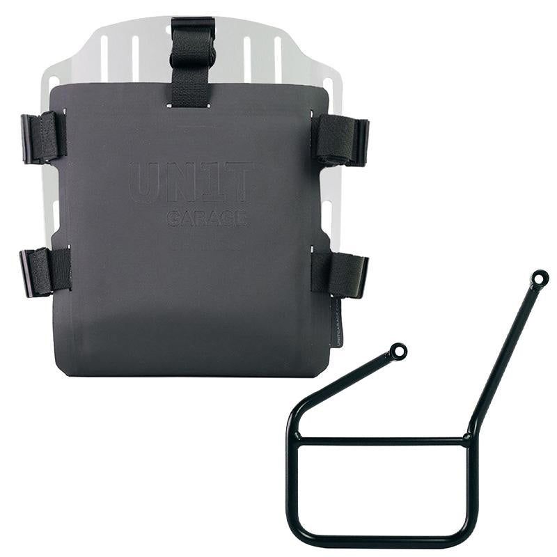 Unit Garage UG007+U000+3007SX_ Aluminum bag holder with adjustable front in Hypalon and Quick Release System + subframe