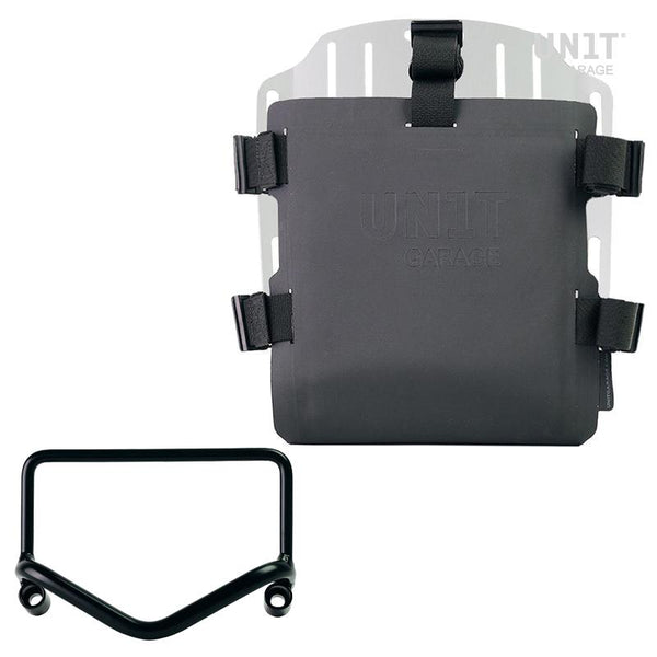Unit Garage UG007+U000+3401_ Aluminum bag holder with adjustable front in Hypalon and Quick Release System + subframe