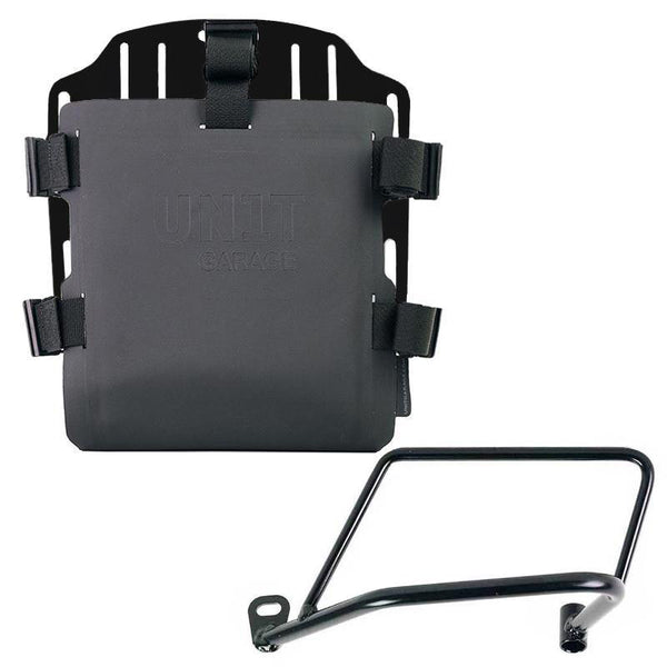 Unit Garage UG007+U000+1021SX_ Aluminum bag holder with adjustable front in Hypalon and Quick Release System + Lest subframe Kawasaki Z650RS - Z900RS 