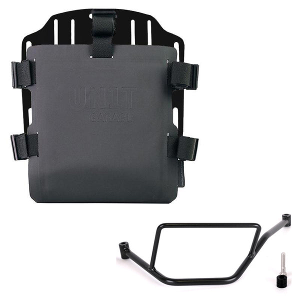 Unit Garage UG007+U000_+5501SX Carrying system in aluminum with adjustable Hypalon front and Quick Release System + Left Frame BMW F450GS