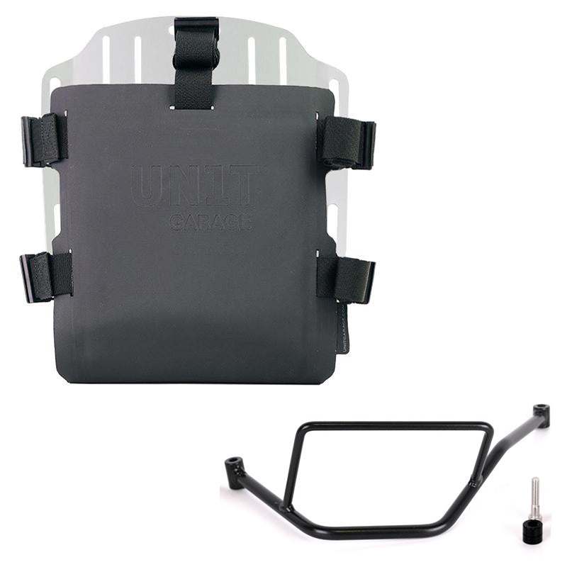 Unit Garage UG007+U000_+5501SX Carrying system in aluminum with adjustable Hypalon front and Quick Release System + Left Frame BMW F450GS
