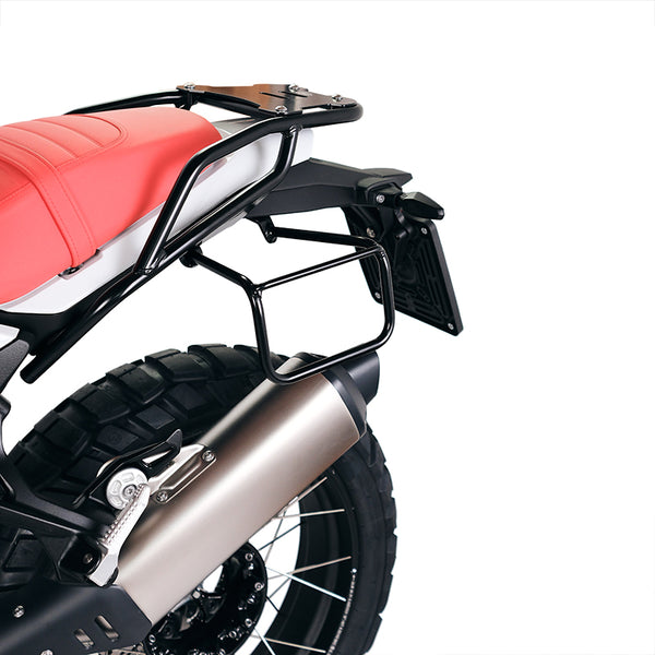 Unit Garage UG007+U000_+5001SX Carrying system in aluminum with adjustable Hypalon front and Quick Release System + Left Frame BMW R12 G/S