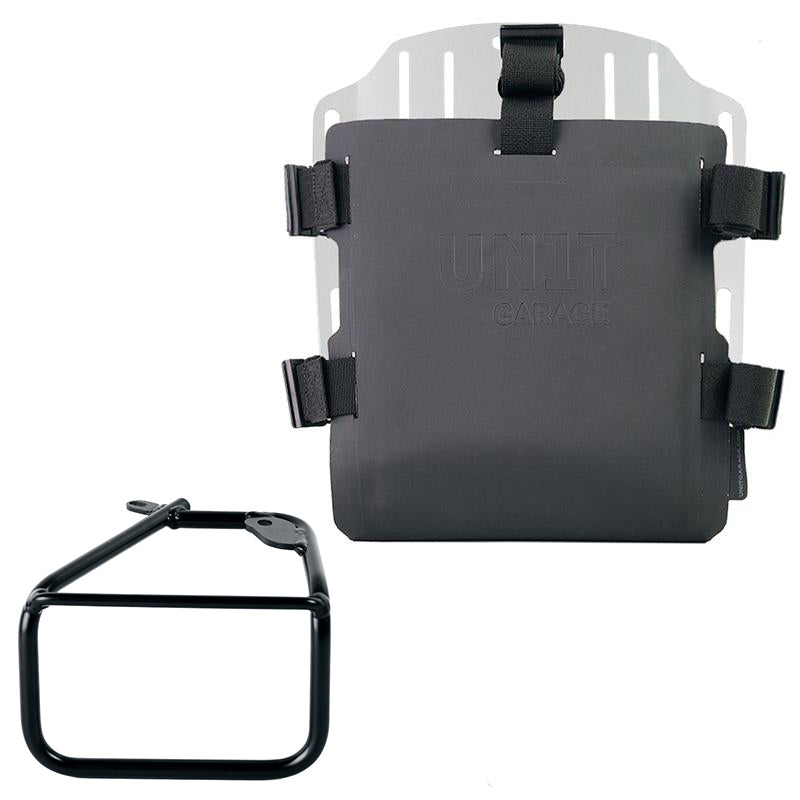 Unit Garage UG007+U000_+4302DX Carrying system in aluminum with adjustable Hypalon front and Quick Release System + Right subframe BMW R12 NineT