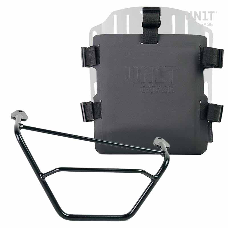 Unit Garage UG007+U000+1901DX_ Aluminum bag holder with adjustable front in Hypalon and Quick Release System + right subframe