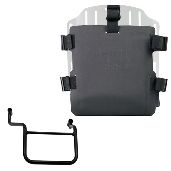 Unit Garage UG007+U000_+4181DX Carrying system in aluminum with adjustable Hypalon front and Quick Release System + Right Frame Honda Transalp 750 (2023 until now)