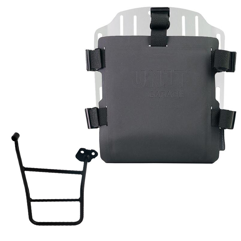 Unit Garage UG007+U000_+4701DX Carrying system in aluminum with adjustable Hypalon front and Quick Release System + Right Frame KTM 1290/1390 Super Adventure S-R