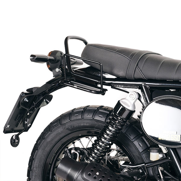 Unit Garage UG007+U000+3800_ Aluminum bag holder with adjustable front in Hypalon and Quick Release System + Subframe Royal Enfield Bear 650