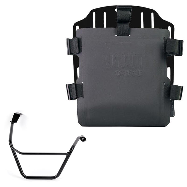 Unit Garage UG007+U000_+3171DX Carrying system in aluminum with adjustable Hypalon front and Quick Release System + Right Subframe Triumph Street Scrambler 900 (2026 until now)