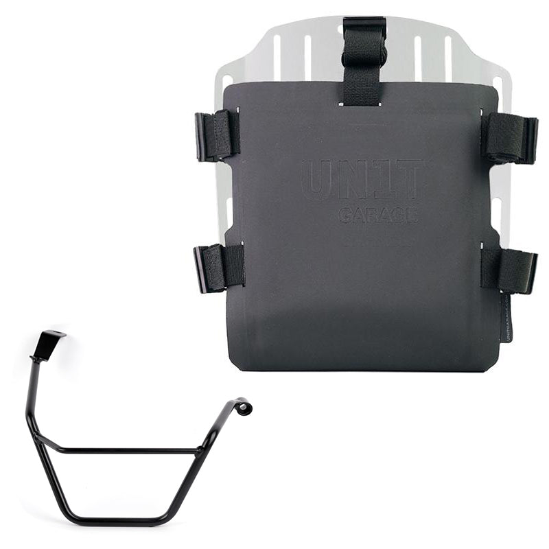 Unit Garage UG007+U000_+3171DX Carrying system in aluminum with adjustable Hypalon front and Quick Release System + Right Subframe Triumph Street Scrambler 900 (2026 until now)