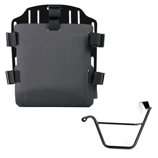 Unit Garage UG007+U000_+3171SX Carrying system in aluminum with adjustable Hypalon front and Quick Release System + Left Subframe Triumph Street Scrambler 900 (2026 until now)