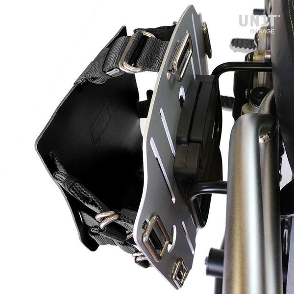Unit Garage U085+U000+3320SX Carrying system in aluminum with adjustable leather front, Quick Release System and frame Sportster S 1250 