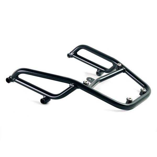 Unit Garage DPS-UGSET-4643 Atlas Aluminium Top Case 44L universal + Black Rear luggage rack with passenger grip Aprilia Tuareg 660