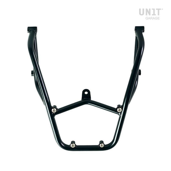 Unit Garage DPS-UGSET-4643 Atlas Aluminium Top Case 44L universal + Black Rear luggage rack with passenger grip Aprilia Tuareg 660
