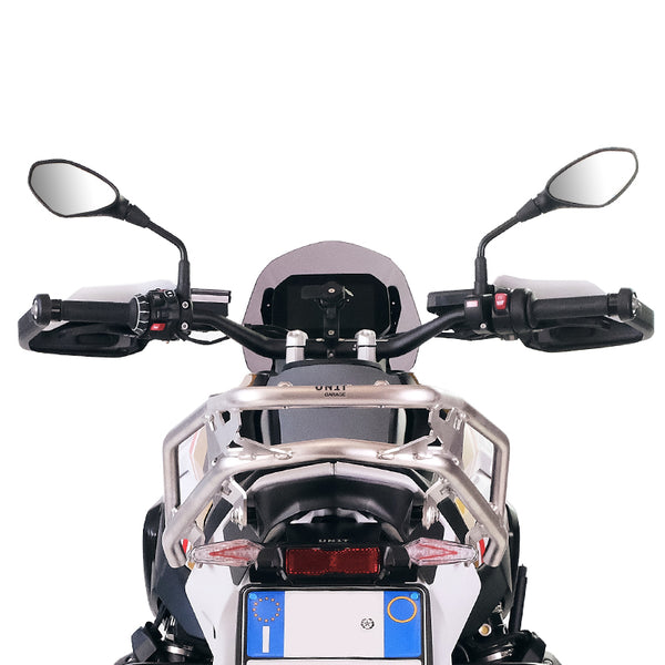 Unit Garage DPS-UGSET-4625 Atlas Aluminium Top Case 44L universal + Rear luggage rack with passenger grip BMW R1300GS (silver colour) 