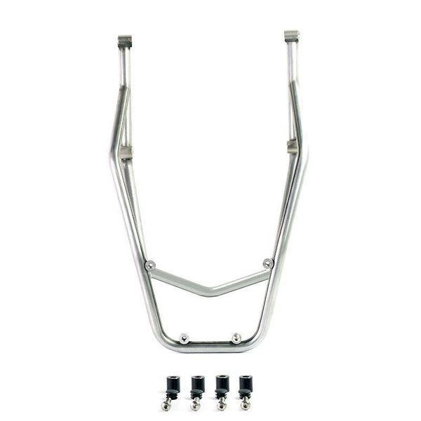 Unit Garage DPS-UGSET-4634 Atlas Aluminium Top Case 44L universal + Silver Rear luggage rack with passenger grip Ducati Desert X