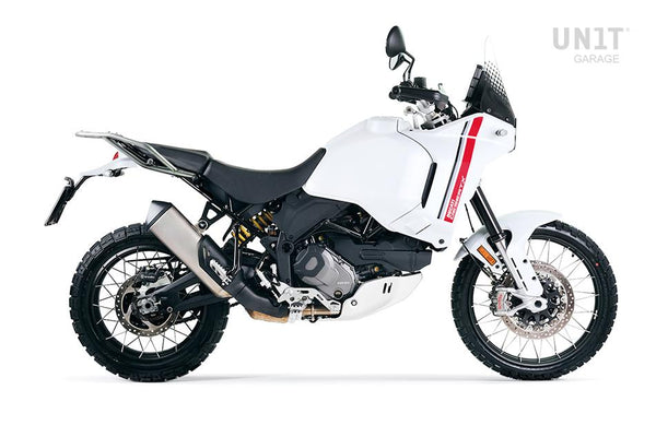 Unit Garage 3902_ Silver Rear luggage rack with passenger grip Ducati Desert X