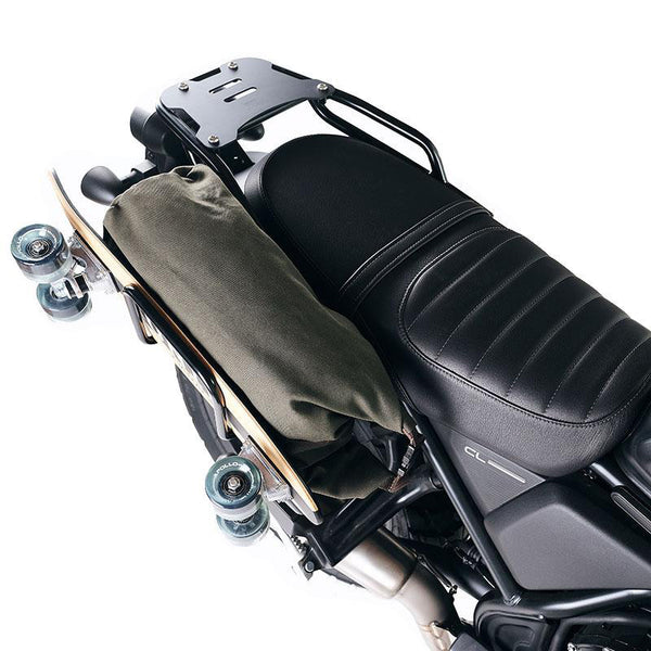 Unit Garage 4104_BL Rear luggage rack with passenger grip Honda CL (black colour) 