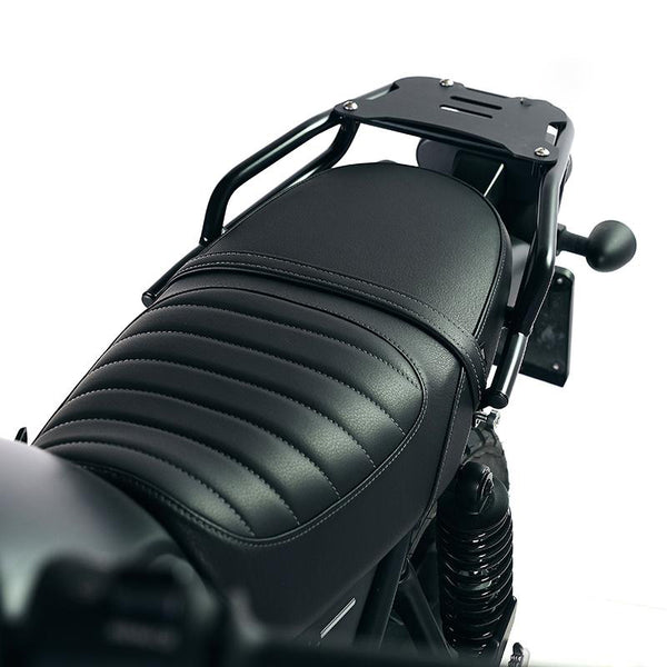 Unit Garage 4104_BL Rear luggage rack with passenger grip Honda CL (black colour) 