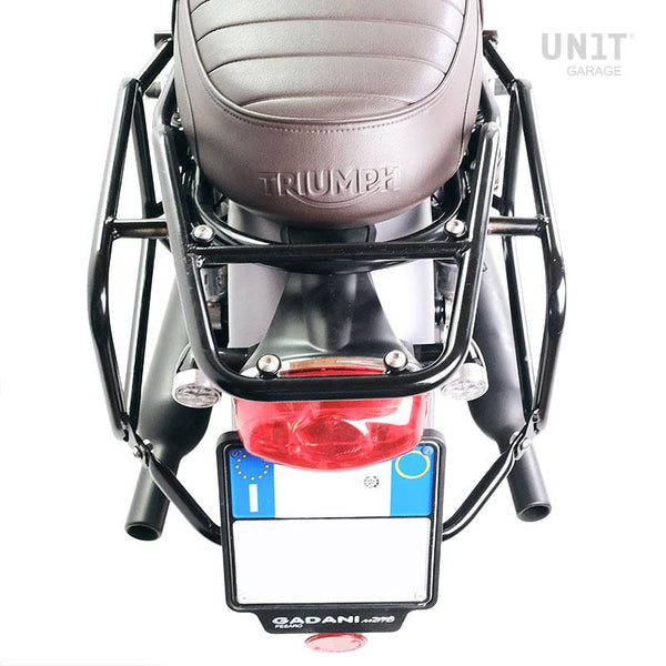 Unit Garage DPS-UGSET-4662 Atlas Aluminium Top Case 44L universal + Rear luggage rack with passenger grip Triumph Bonneville T120