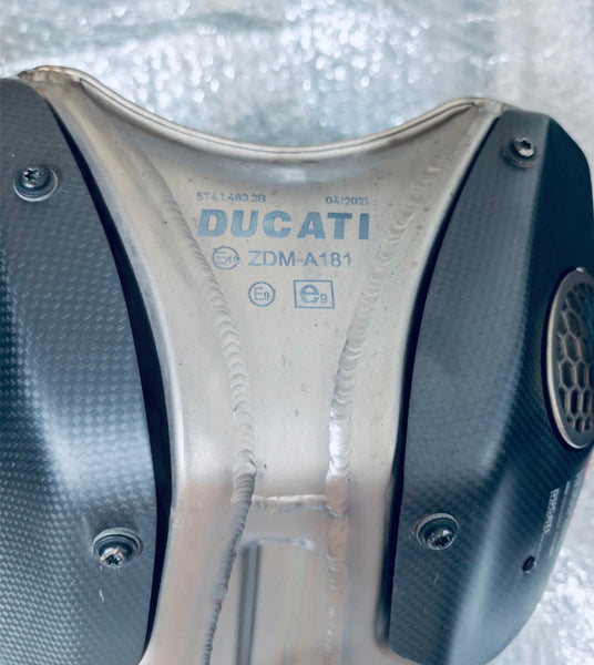 Actual pre-owned Akrapovic silencer detail 3