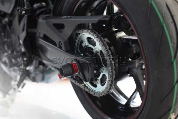 Evotech RC Suzuki GSX-S 750 '17-'20 – For Aftermarket Exhaust Only Rear Axle Fork Protector