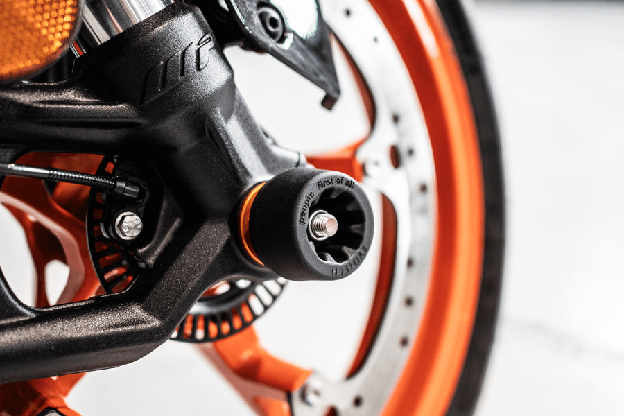 Evotech RC KTM 390 / 125 Duke '24-'25 Front Axle Fork Protector