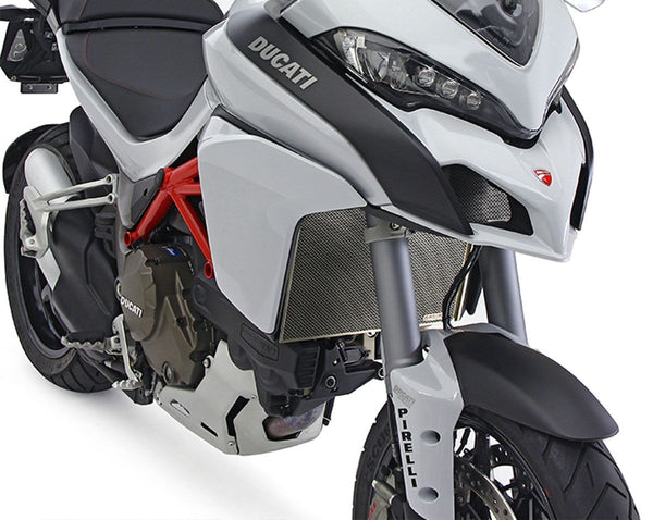 MOTOCORSE Titanium water radiator protection screen - Ducati Mutistrada 1260