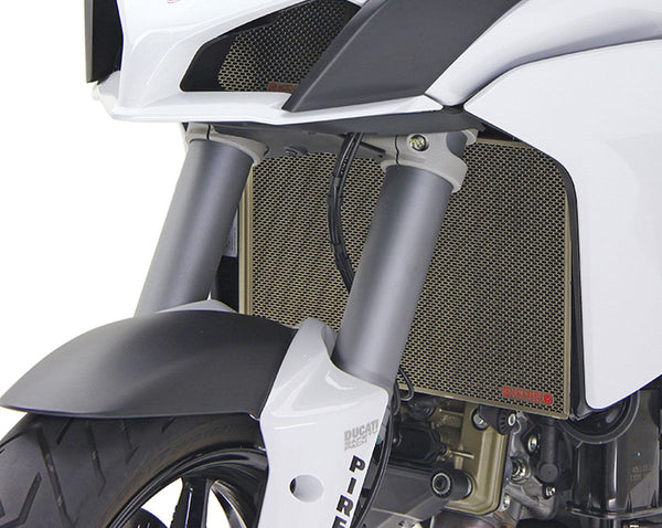 MOTOCORSE Titanium water radiator protection screen - Ducati Mutistrada 1260