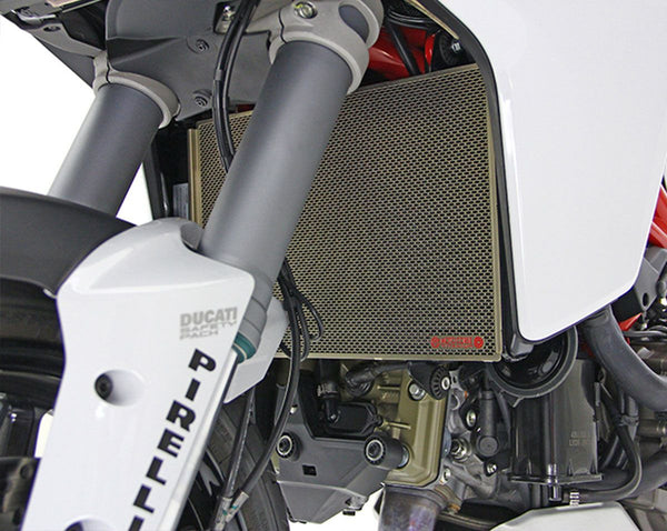 MOTOCORSE Titanium water radiator protection screen - Ducati Mutistrada 1260