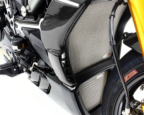 MOTOCORSE Titanium water radiator protection screen - Ducati XDiavel (2016-2020)