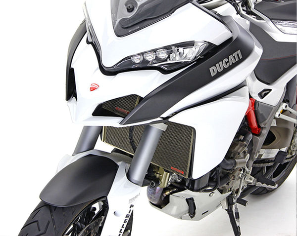 MOTOCORSE Titanium oil radiator protection screen - Ducati Mutistrada 1260
